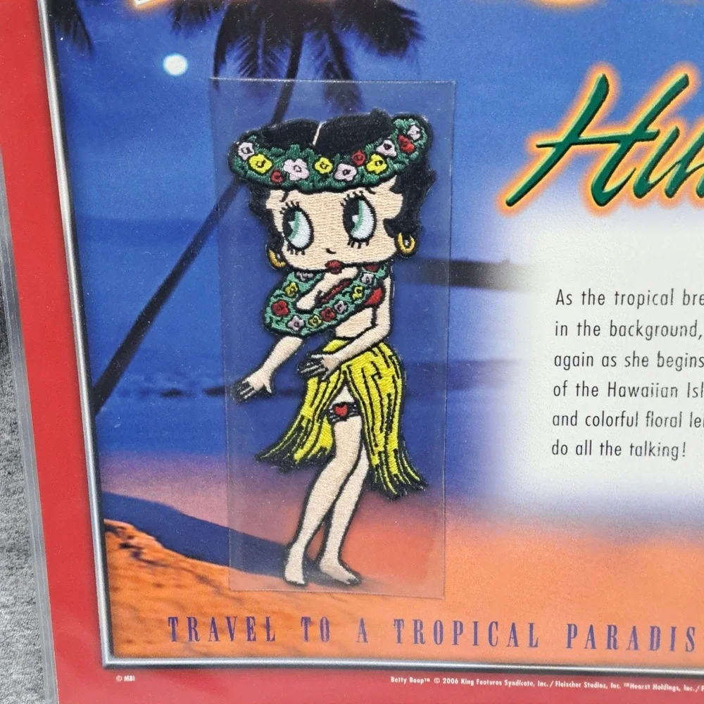 Betty‎ Boop Patch Hula Betty Clothing Bag Patch Collectible Vintage Hawaii New